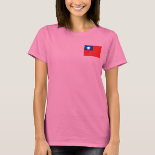 Camiseta Taiwan Flag e Map dk T-Shirt