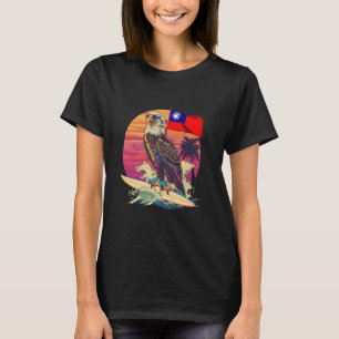 Camiseta Taiwan Flag Eagle Surfing Taiwan Roots taiwaneses
