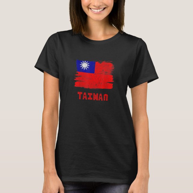 Camiseta TAIWAN Flag Vintage  Women (Frente)