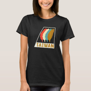 Camiseta Taiwan Taipei Taiwan Mapa Chinês Taiwanês País