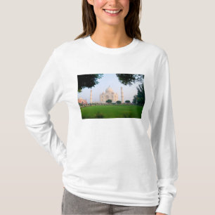 Camiseta Taj Mahal ao nascer do sol um dos maravilhas do