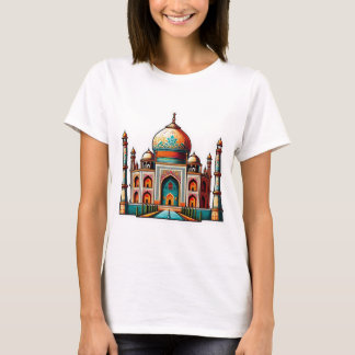 Camiseta Taj Mahal em um design decorativo