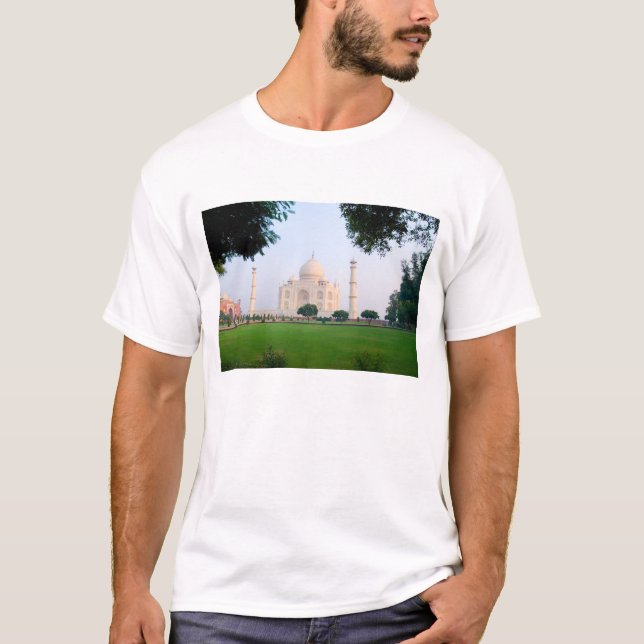 Camiseta Taj Mahal no nascer do sol uma das maravilhas da (Frente)