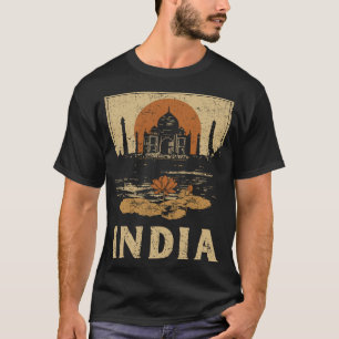 Camiseta Taj Mahal Refletim Vintage Arquitetura Maravilha