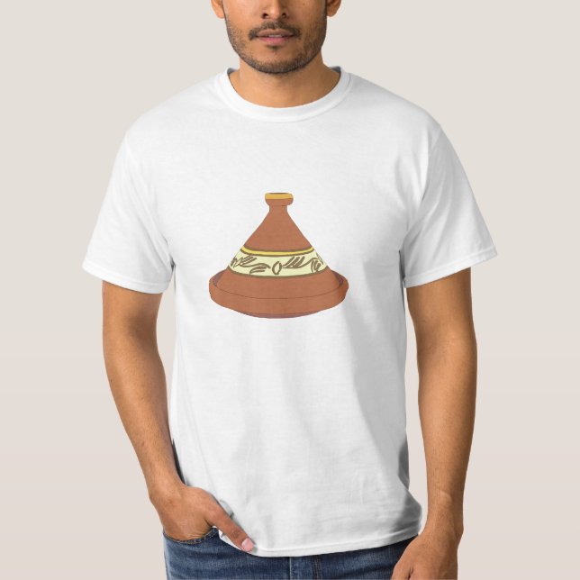 Camiseta Tajine Desenhado À Mão - ط ا ج ي ن (Frente)