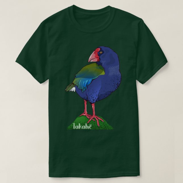 Camiseta Takahe NZ Bird (Frente do Design)