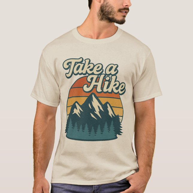 Camiseta Take a Hike T-Shirt – Outdoors Hiking Tee (Frente)