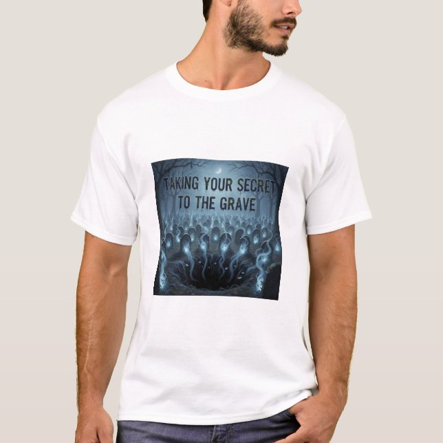 Camiseta Taking Your Secret to the Grave – Creepy Halloween (Frente)
