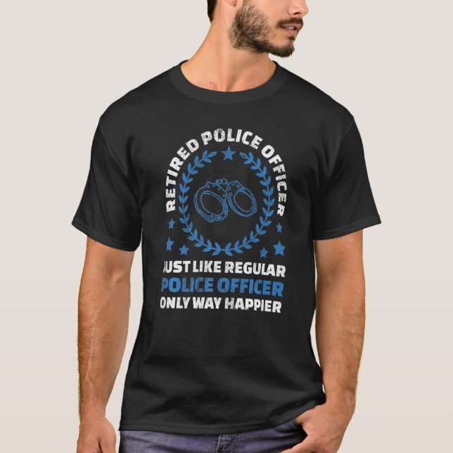 Camiseta Tal Como Um Oficial De Polícia Só Acontece. (Frente)