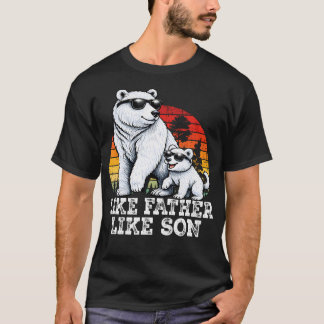 Camiseta Tal Pai Tal Filho Urso Família Combinando Engraçad