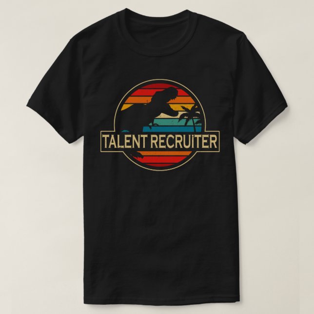 Camiseta Talent Recruiter Dinosaur (Frente do Design)