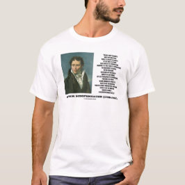 Camiseta Talento de Arthur Schopenhauer contra citações do