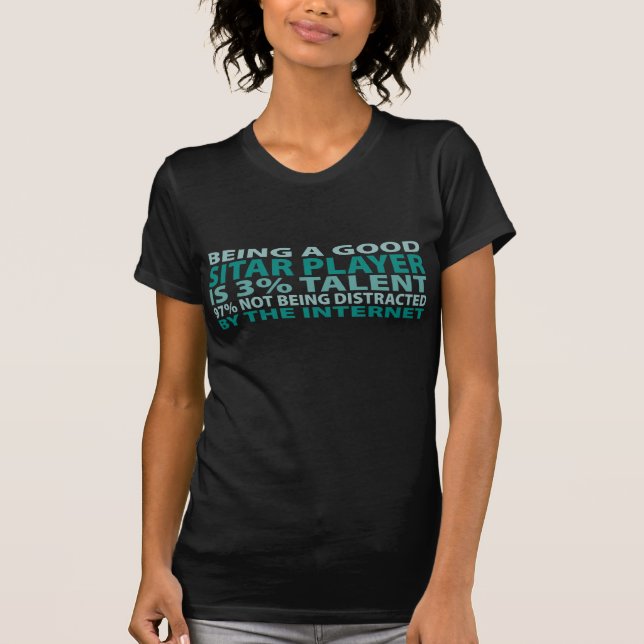 Camiseta Talento do jogador 3% do Sitar (Frente)