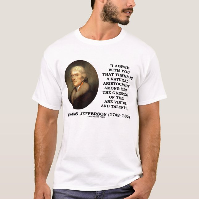 Camiseta Talento natural da virtude da aristocracia de (Frente)