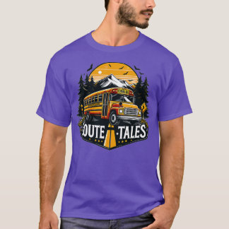 Camiseta Tales de Rota de Ônibus Escolar