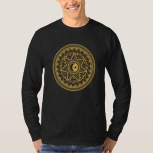Camiseta Talismã Tribal Esotérico Oculto Tarot Sol e Lua