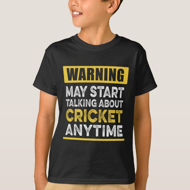 Camiseta Talking About Cricket Anytime Funny Cricket Player (Frente)