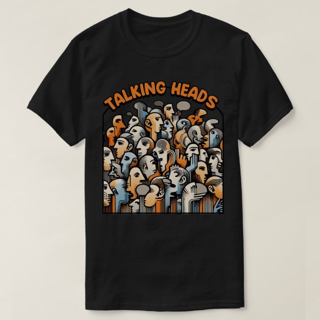 Camiseta Talking Head Vintage Design 1 (Frente do Design)