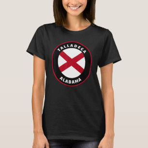 Camiseta Talladega Alabama AL Bandeira Crachá Férias