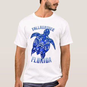 Camiseta Tallahassee Flórida Flórida, Tartaruga Tribal
