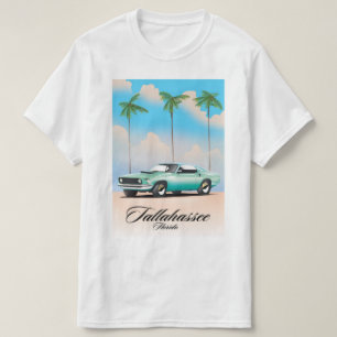 Camiseta Tallahassee Poster de viagens da Flórida.