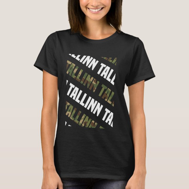 Camiseta Tallinn Camo - Camouflage Verde (Frente)
