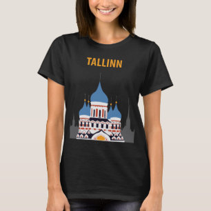 Camiseta Tallinn Estônia Igreja Ortodoxa Viagem