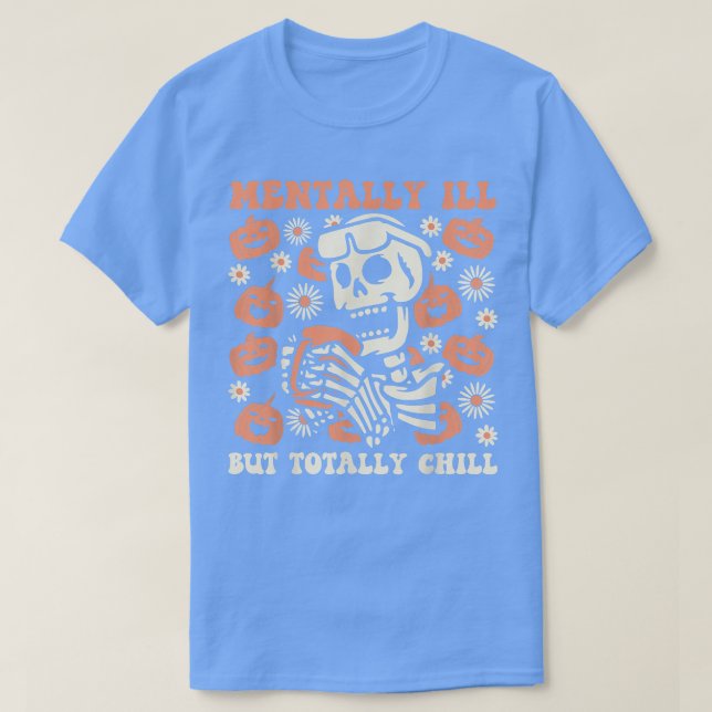 Camiseta Tally Ill Mas Completamente Chill Groovy Halloween (Frente do Design)