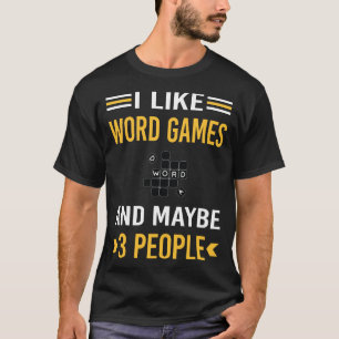 Camiseta Talvez 3 jogos Pessoas Word