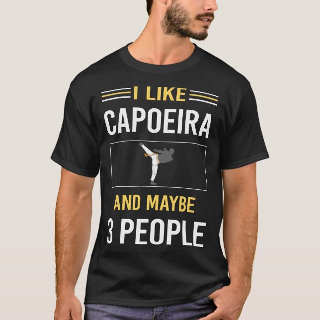 Camiseta Talvez 3 Pessoas Capoeira (Frente)