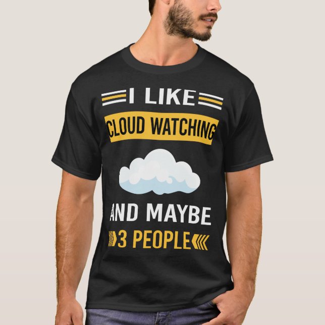 Camiseta Talvez 3 Pessoas Cloud Watching (Frente)
