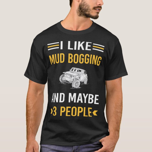 Camiseta Talvez 3 Pessoas de Mud Bogling (Frente)
