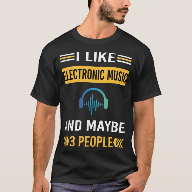 Camiseta Talvez 3 Pessoas Electronic Music (Frente)