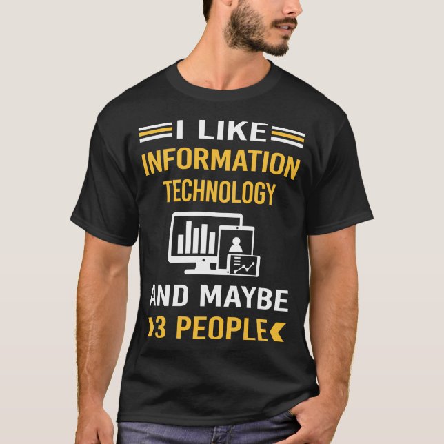 Camiseta Talvez 3 Pessoas Information Technology (Frente)