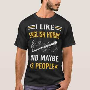 Camiseta Talvez 3 Pessoas Inglês Horn Cor Anglais