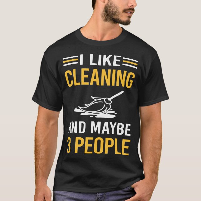 Camiseta Talvez 3 Pessoas Limpeza (Frente)