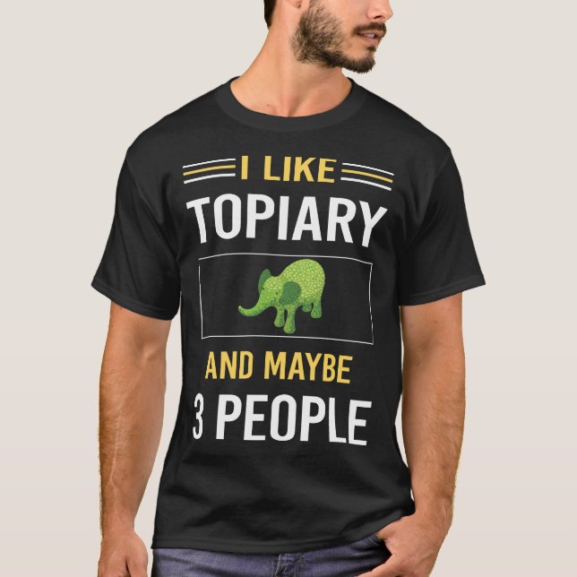 Camiseta Talvez 3 Pessoas Topiária (Frente)