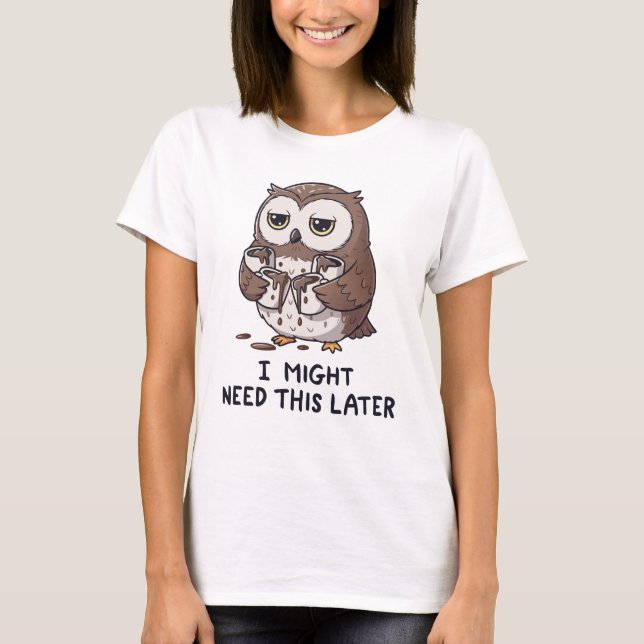 Camiseta Talvez Eu Precise de Café Mais Tarde - Humor Diver (Frente)