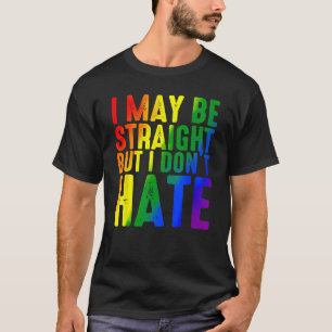 Camiseta Talvez eu seja Hetero, mas não odeio o Rainbow L