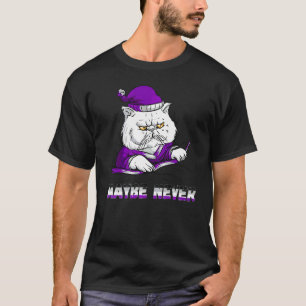 Camiseta Talvez Nunca Asexualidade Gato Bravo Bandeira Asex