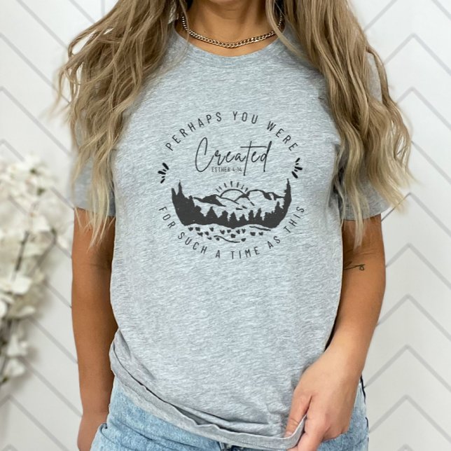 Camiseta Talvez Você Tenha Sido Criado Esther Christian (Criador carregado)