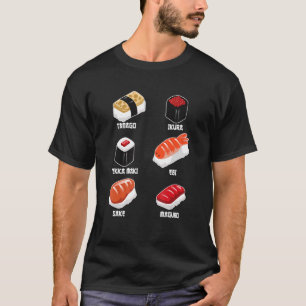 Camiseta Tamago Ikura Ebi Tekka Maki Maguro Sake