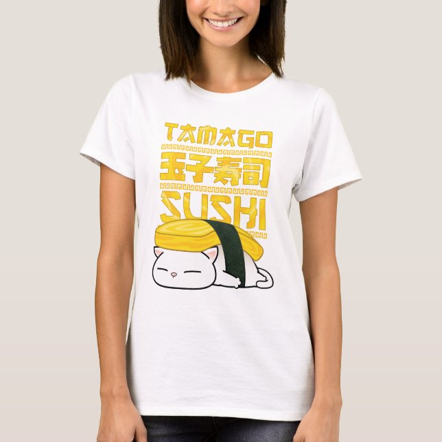 Camiseta Tamago Sushi Cat (Frente)