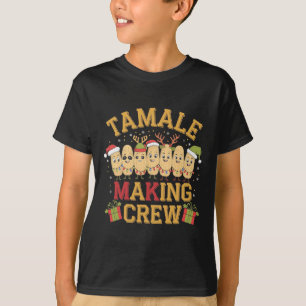 Camiseta Tamale Fazer Crew Engraçado Pijama de Natal Mexica