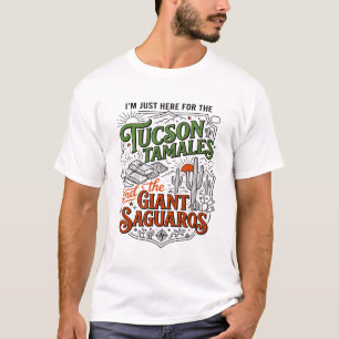 Camiseta Tamales de Tucson e Cactos Saguaro Gigantes