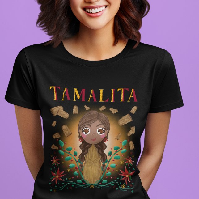 Camiseta Tamalita Tamal Zia Flores Tamales (Criador carregado)