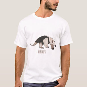 Camiseta Tamandua ilustração de desenho animado