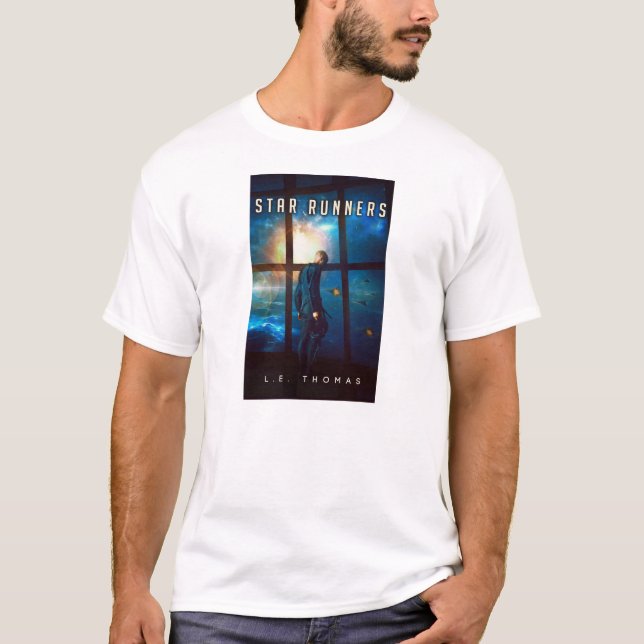 Camiseta Tamanho L do t-shirt da capa do livro (Frente)