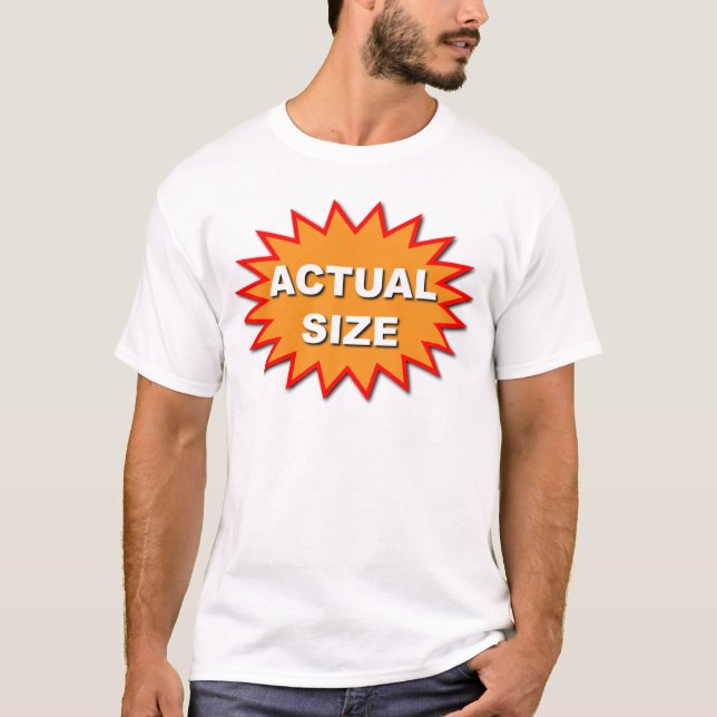 Camiseta tamanho real (Frente)