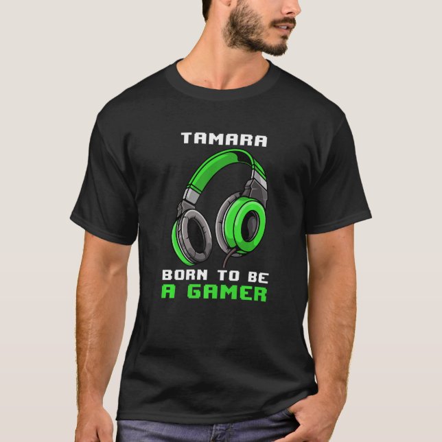 Camiseta Tamara Nascer De Ser Um Jogador Personalizado (Frente)